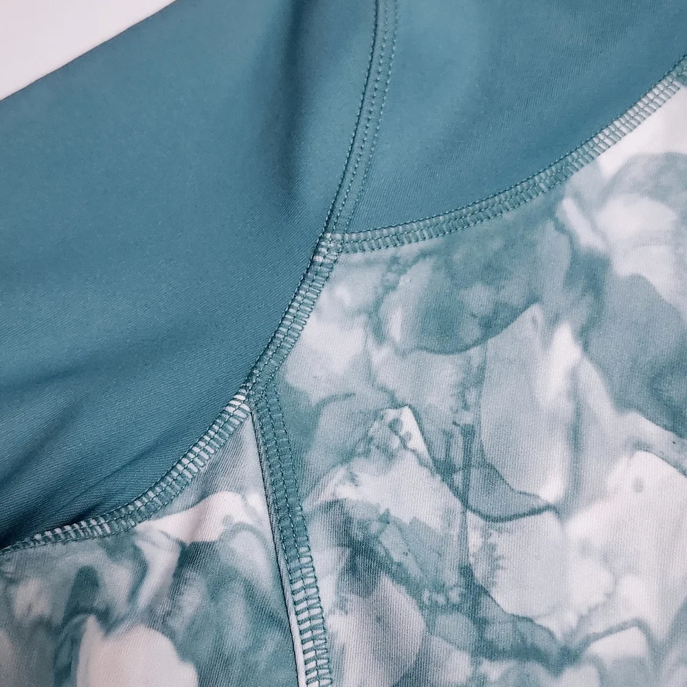MONDETTA size S Aqua Teal Performance Athletic Jacket - Picture 10 of 12